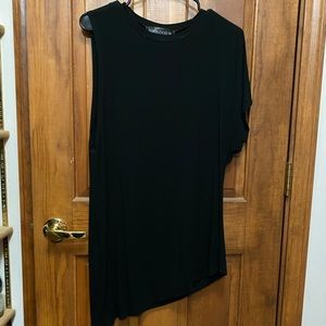 Foxblood black asymmetrical tunic top dress goth